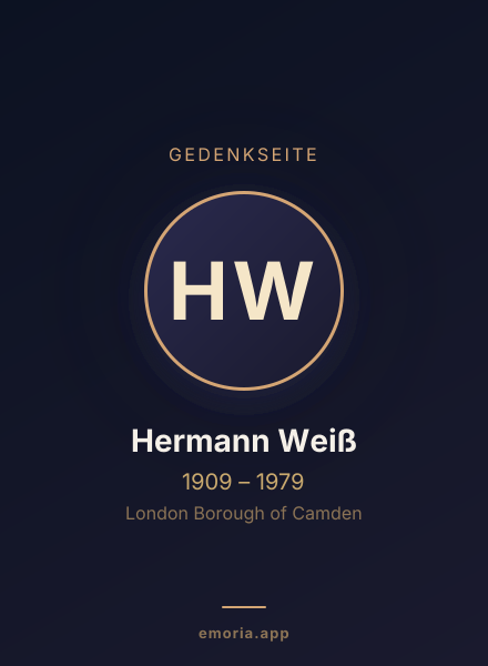 Gedenkportrait von Hermann Weiß