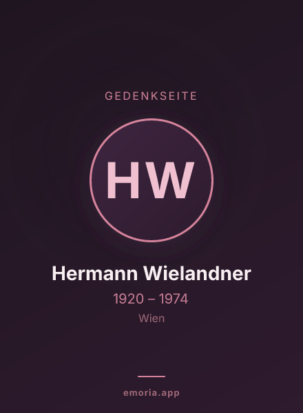 Gedenkportrait von Hermann Wielandner