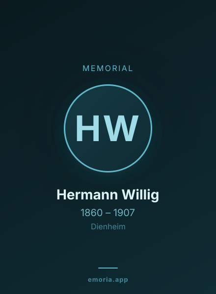 Memorial portrait of Hermann Willig