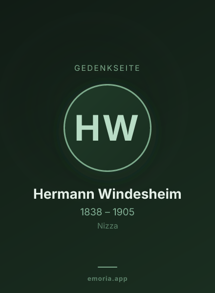 Gedenkportrait von Hermann Windesheim