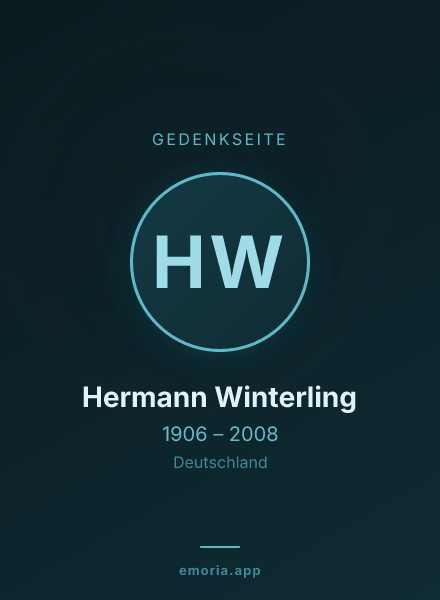 Gedenkportrait von Hermann Winterling