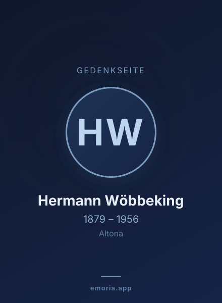 Gedenkportrait von Hermann Wöbbeking
