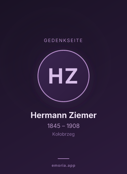 Gedenkportrait von Hermann Ziemer