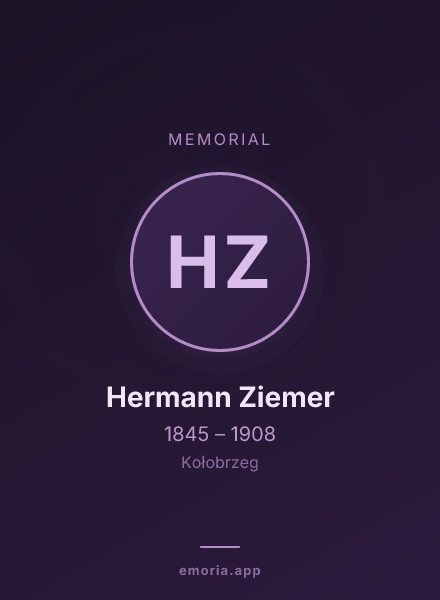 Memorial portrait of Hermann Ziemer