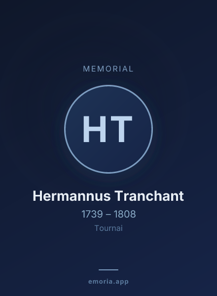 Memorial portrait of Hermannus Tranchant