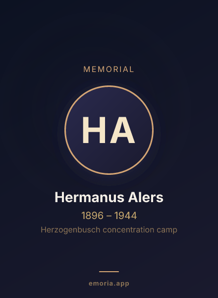 Memorial portrait of Hermanus Alers