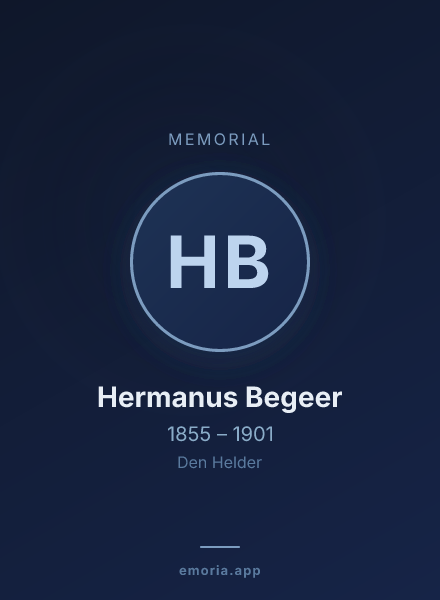 Memorial portrait of Hermanus Begeer
