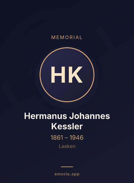 Memorial portrait of Hermanus Johannes Kessler