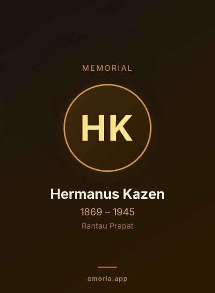 Memorial portrait of Hermanus Kazen