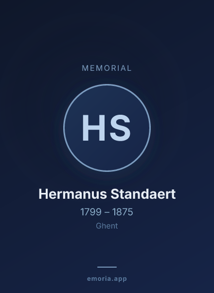 Memorial portrait of Hermanus Standaert