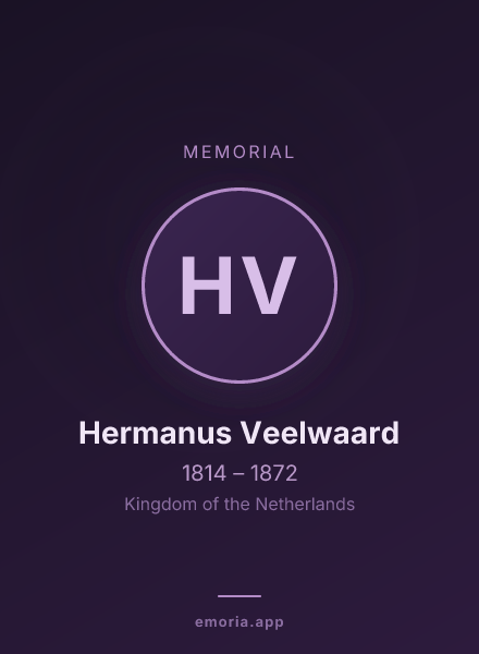 Memorial portrait of Hermanus Veelwaard