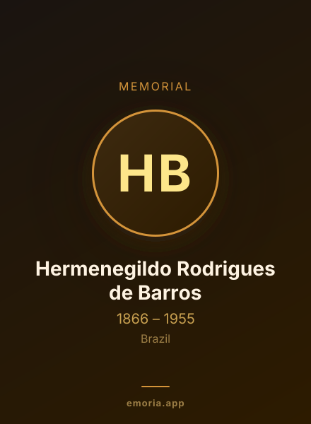 Memorial portrait of Hermenegildo Rodrigues de Barros