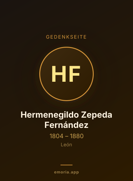 Gedenkportrait von Hermenegildo Zepeda Fernández