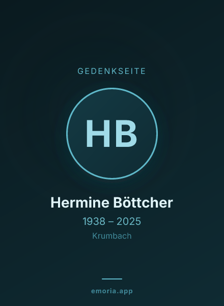 Gedenkportrait von Hermine Böttcher