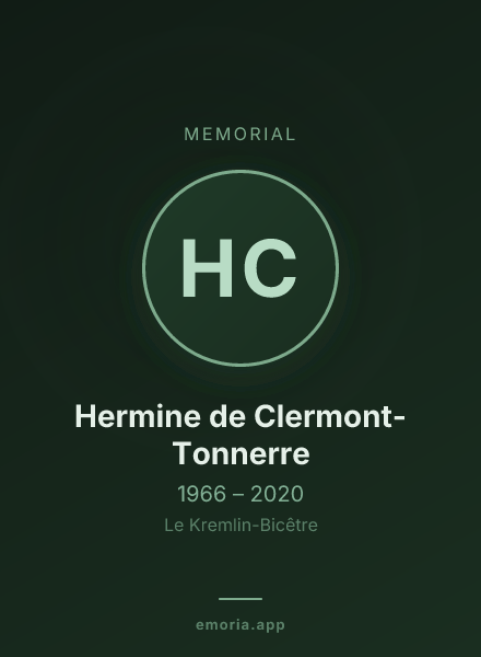 Memorial portrait of Hermine de Clermont-Tonnerre