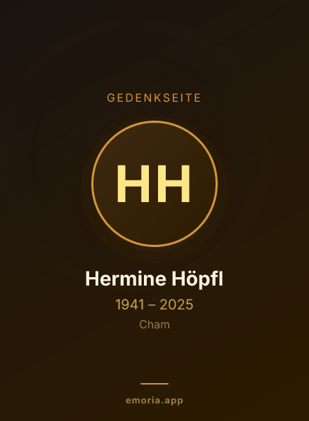Gedenkportrait von Hermine Höpfl