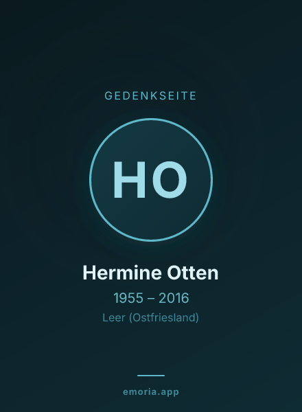 Gedenkportrait von Hermine Otten