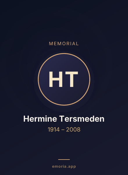 Memorial portrait of Hermine Tersmeden
