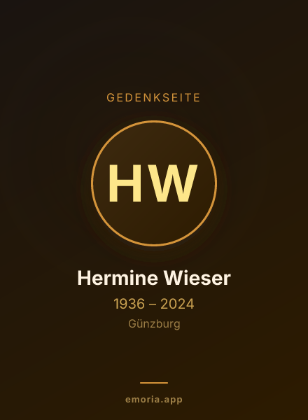 Gedenkportrait von Hermine Wieser