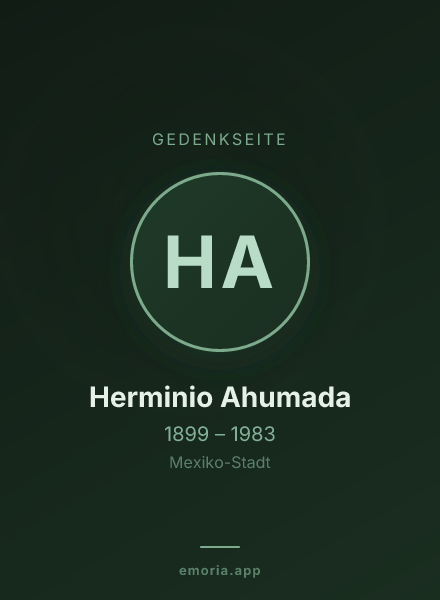 Gedenkportrait von Herminio Ahumada