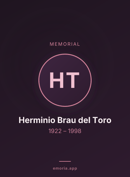 Memorial portrait of Herminio Brau del Toro