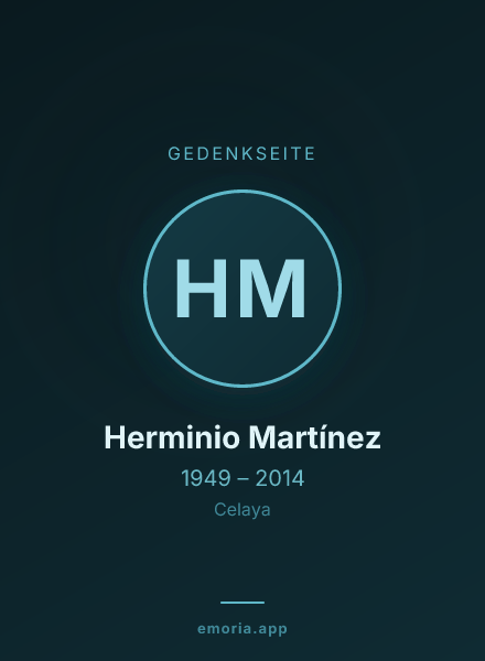 Gedenkportrait von Herminio Martínez