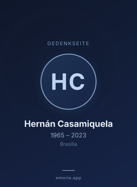 Gedenkportrait von Hernán Casamiquela