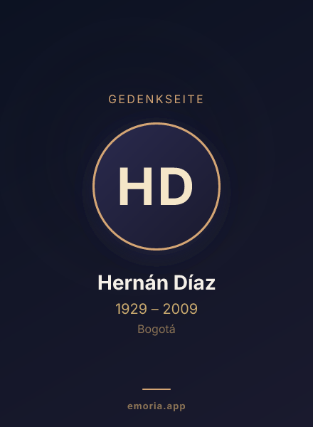 Gedenkportrait von Hernán Díaz