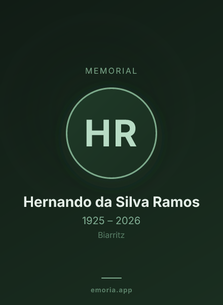 Memorial portrait of Hernando da Silva Ramos