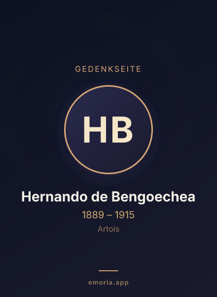 Gedenkportrait von Hernando de Bengoechea