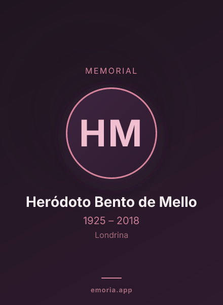 Memorial portrait of Heródoto Bento de Mello