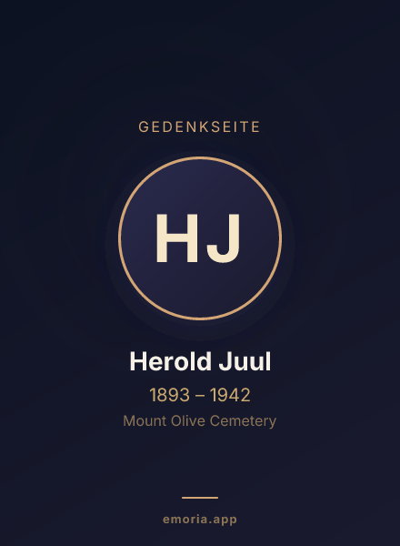 Gedenkportrait von Herold Juul