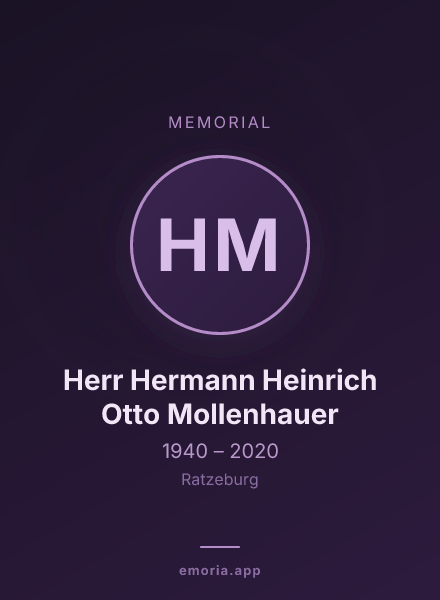 Memorial portrait of Herr Hermann Heinrich Otto Mollenhauer