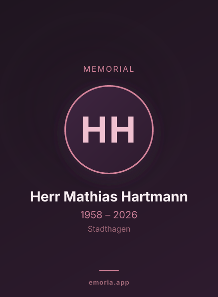 Memorial portrait of Herr Mathias Hartmann