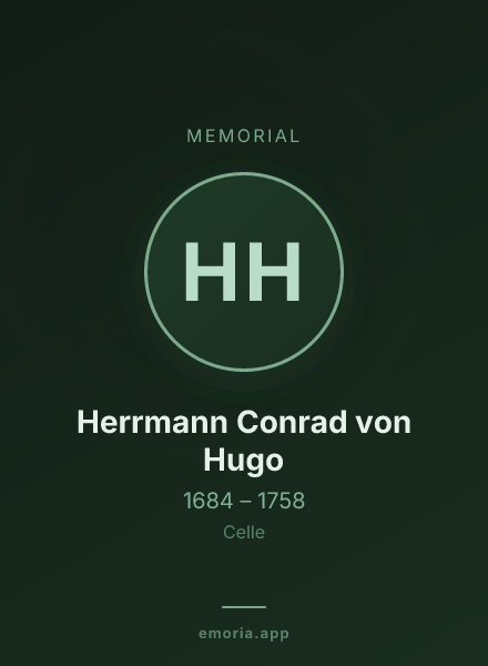 Memorial portrait of Herrmann Conrad von Hugo