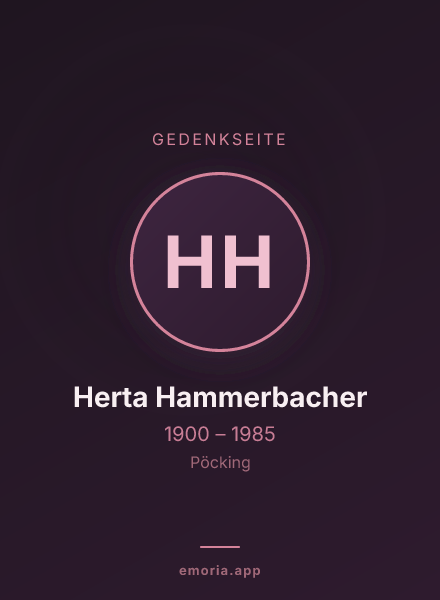 Gedenkportrait von Herta Hammerbacher