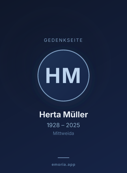 Gedenkportrait von Herta Müller