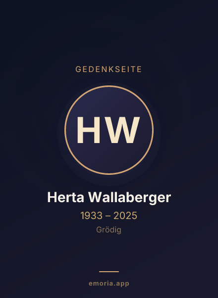 Gedenkportrait von Herta Wallaberger