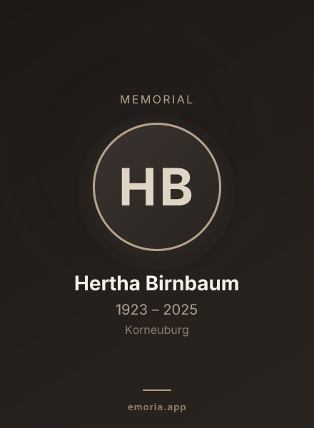 Memorial portrait of Hertha Birnbaum