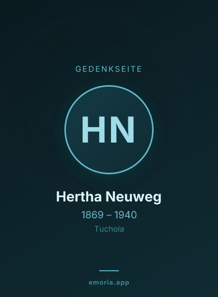 Gedenkportrait von Hertha Neuweg