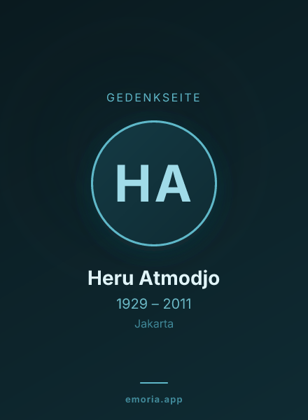 Gedenkportrait von Heru Atmodjo