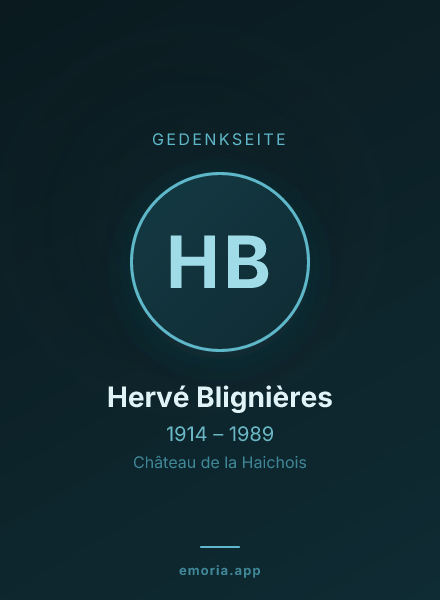 Gedenkportrait von Hervé Blignières