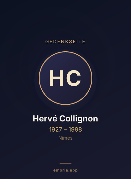 Gedenkportrait von Hervé Collignon