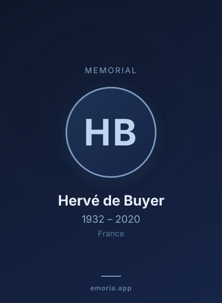 Memorial portrait of Hervé de Buyer