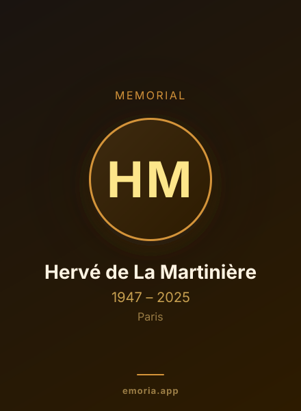 Memorial portrait of Hervé de La Martinière