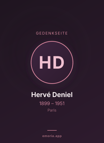 Gedenkportrait von Hervé Deniel