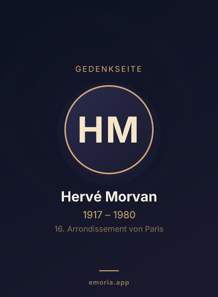 Gedenkportrait von Hervé Morvan