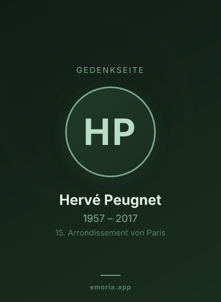 Gedenkportrait von Hervé Peugnet