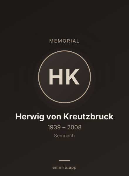 Memorial portrait of Herwig von Kreutzbruck