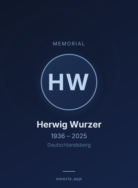 Memorial portrait of Herwig Wurzer